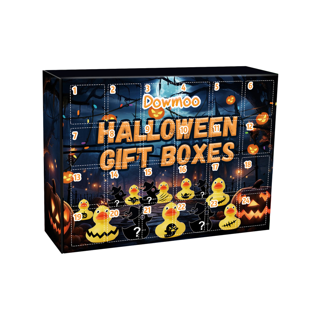 Halloween duck blind box, 24-grid countdown set
