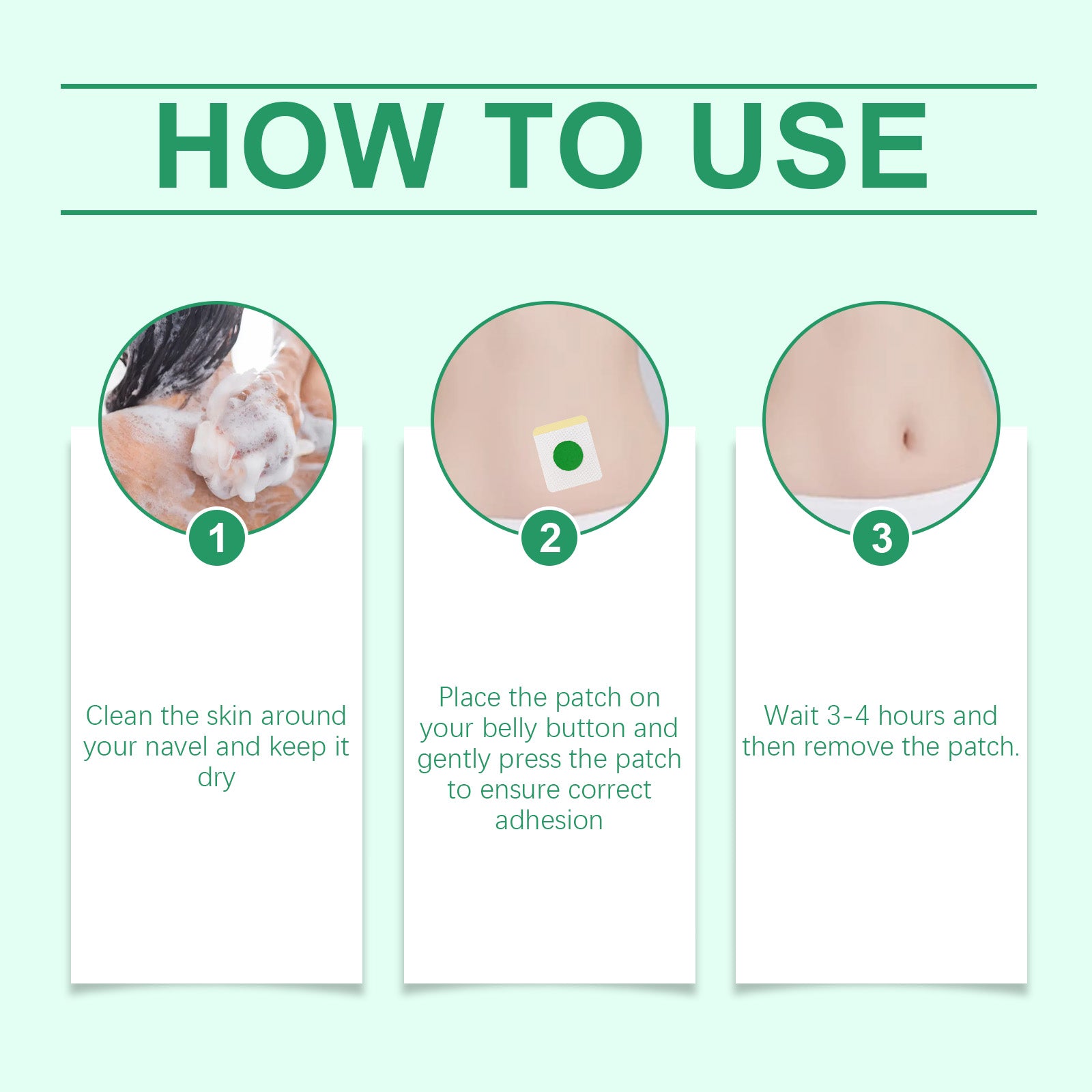South Moon Herbal Body Navel Patch, Gentle Care Of Natural Light Body Beauty Lazy People Tight Navel Patch