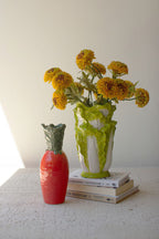 Green Ceramic Lettuce Vase