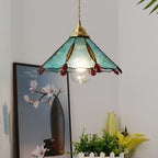 Colorful Stained Glass Pendant Light