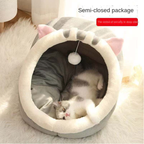 New Season Four-Season Cat House, Cat Hut, Dog Bed, Summer Cat Villa, Semi-Enclosed Cat Nest, Pink Rabbit Style