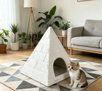 Felt Pyramid Cat House, Detachable and Washable Pet Nest