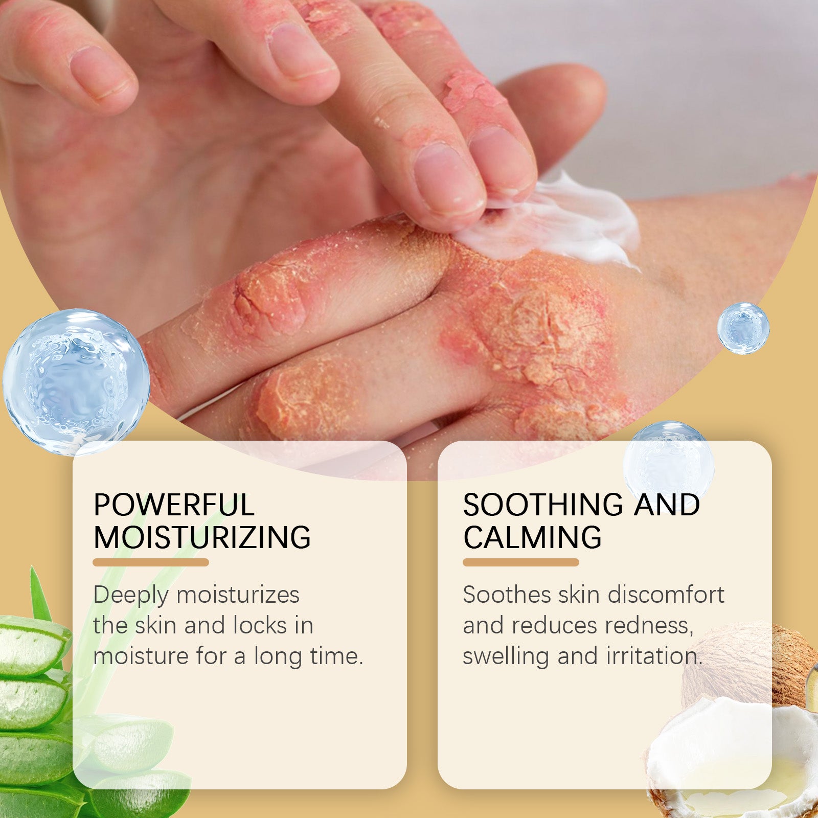 Houkea Honey Skin Soothing Cream Honey Aloe Moisturizing, Nourishing, Cleansing And Soothing Skin Discomfort Care Cream
