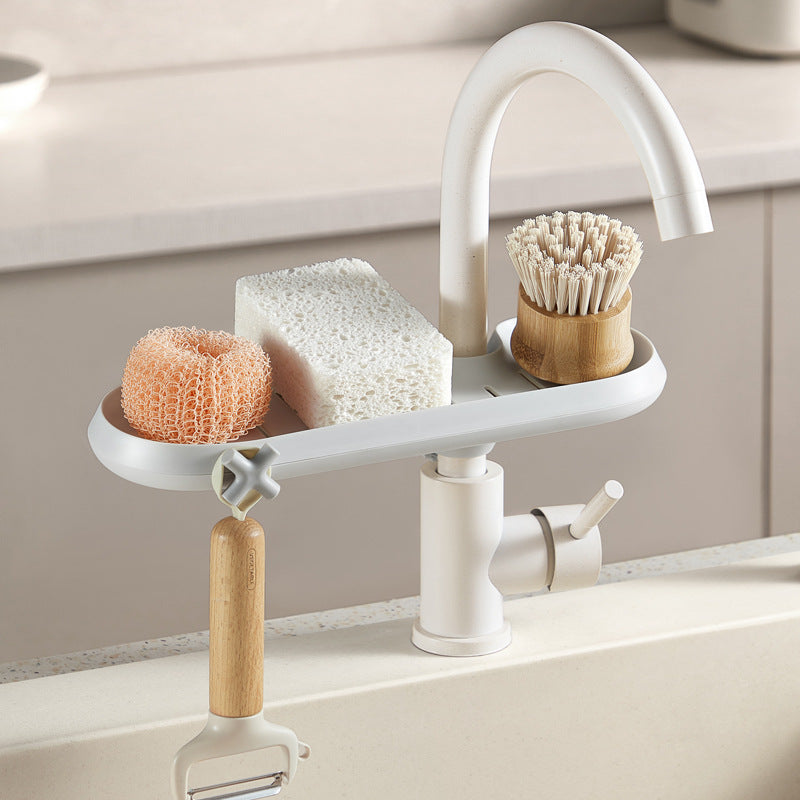 Faucet Drain Rack Sponge Rag Storage Drain Rack
