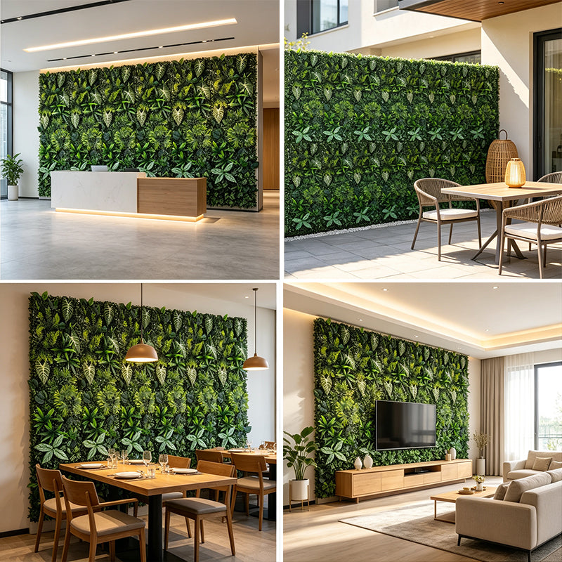 40×120cm Artificial Green Wall Panel – Faux Plant Grass Mat for Door, Background Wall, Party & Home Decor