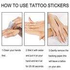 Halloween Horror Temporary Mouth Tattoo Stickers