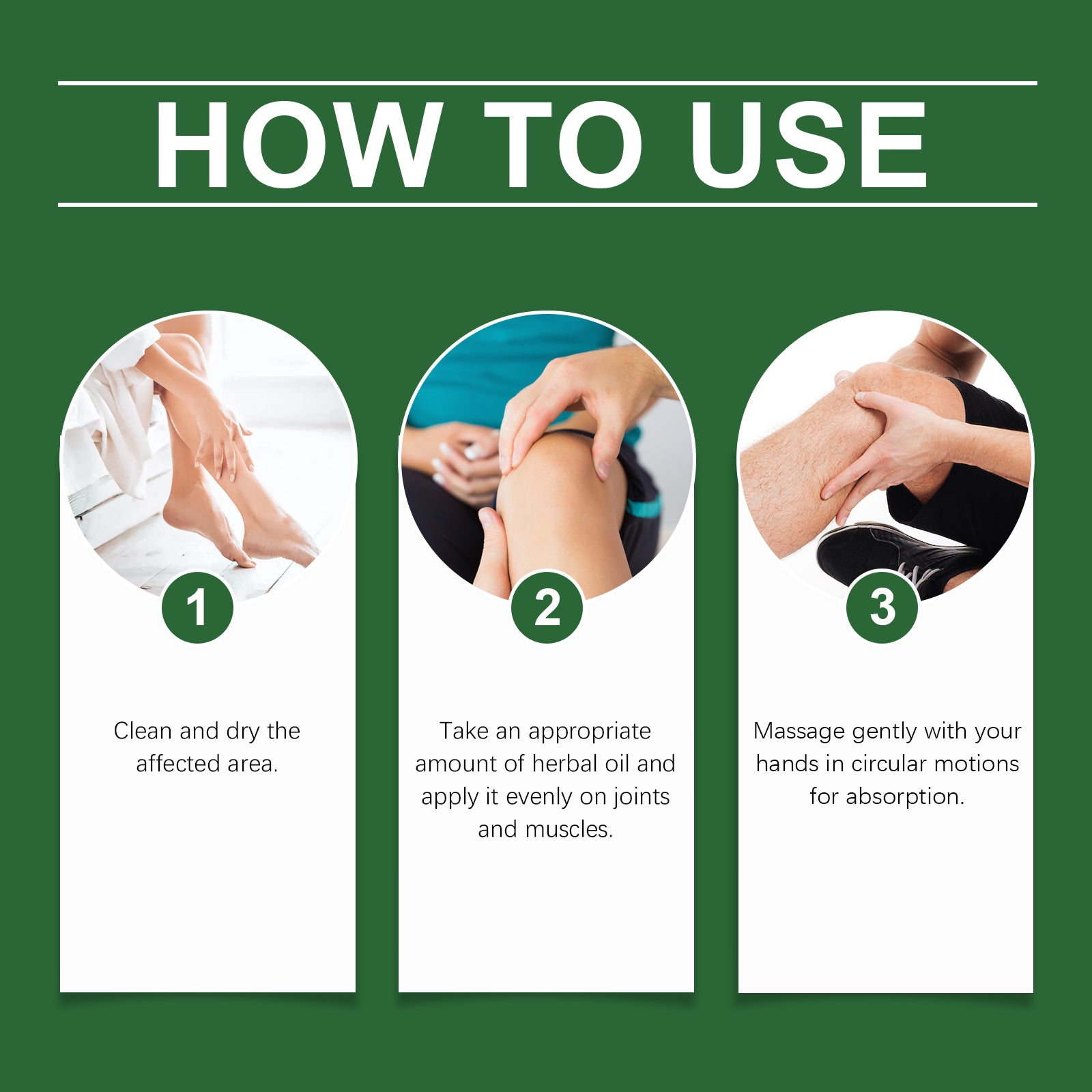 West&Month Herbal Compost Oil, Massage Moisturizing Joint Massage Essential Oil Daily Joint Care Essential Oil