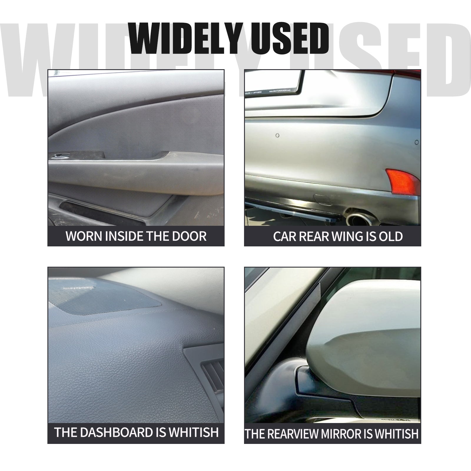 Plastic Coating Agent Set, Automotive Interior Instrument Panel Seat Cleaning Decontamination Refurbished Coating Agent