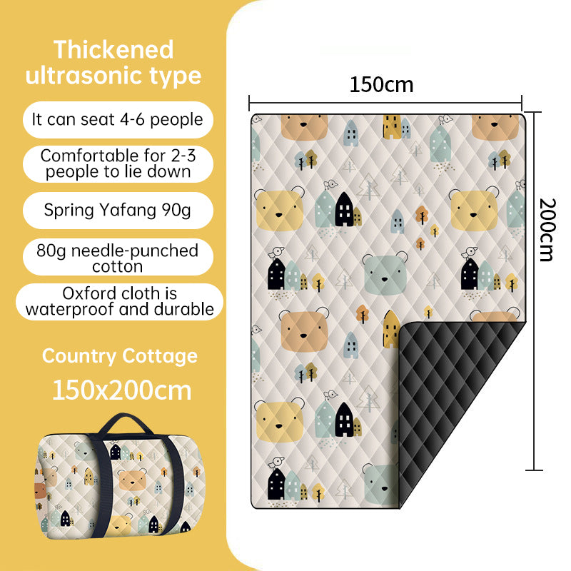 Portable Waterproof & Sandproof Picnic Blanket, Compact Outdoor Mat for Beach, Camping, Hiking, Travel