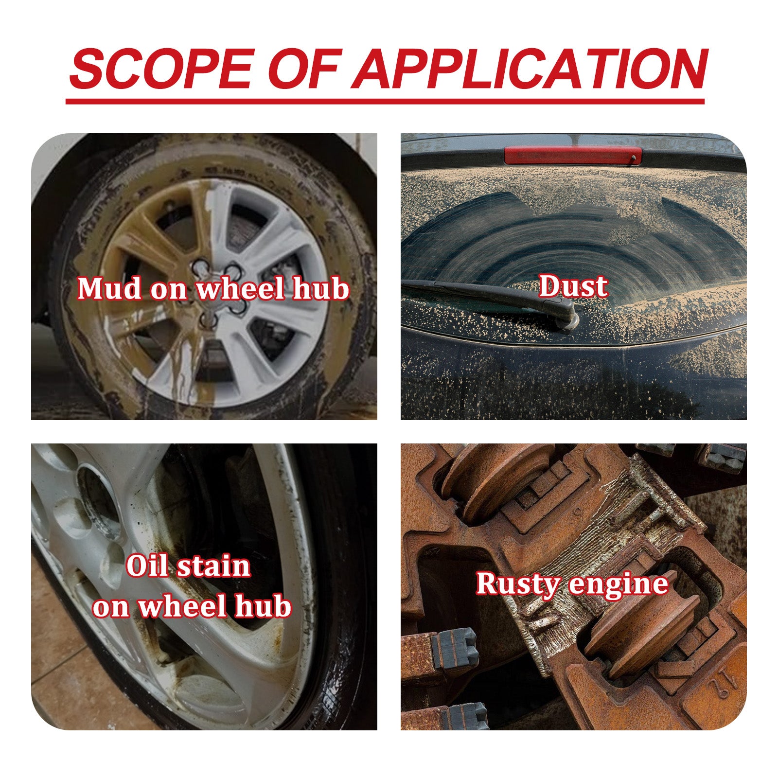 Rayhong Car Multi-Functional Cleaner, Car Paint Surface Wheel Hub Metal Strong Decontamination Cleaner
