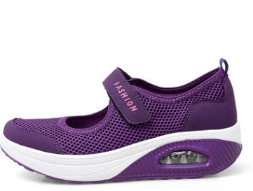 Outdoor large-size mesh shoes rocking shoes women's shoes air cushion mesh shoes sneakers foot covers
