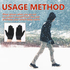 Nylon Gloves, Winter Outdoor Sports Skiing Cold Hand Care Massage Heat Warm Gloves