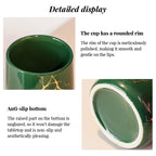 Luxury Couple’s Ceramic Cup Set – High-End Bathroom Tumblers