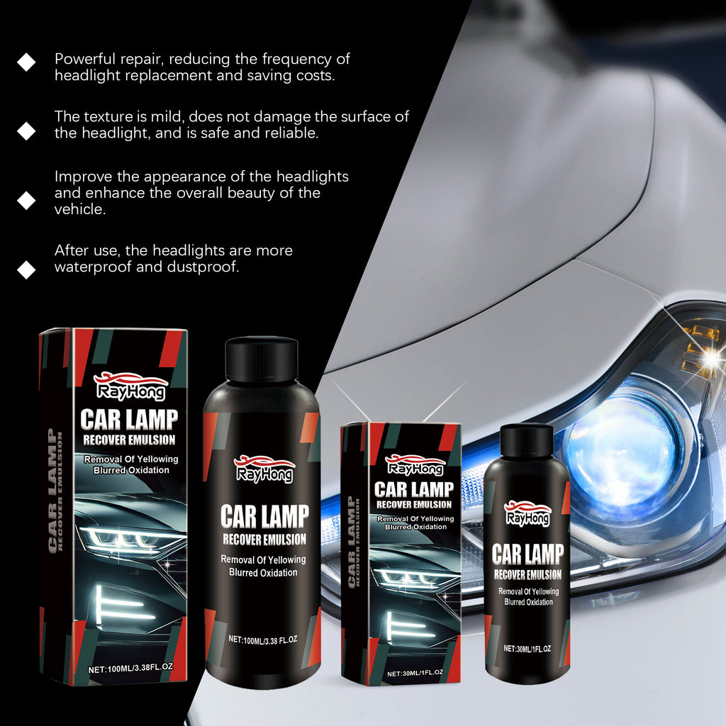 Rayhong Car Headlight Repair And Polishing Paste (100ml) Car Headlight Decontamination, Dust-Proofing, Scratch Refurbishment, And Car Paint Care Agent