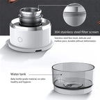 Mini Electric Coffee Grinder & Brewer – Automatic Drip Coffee Maker with Stirring Cup
