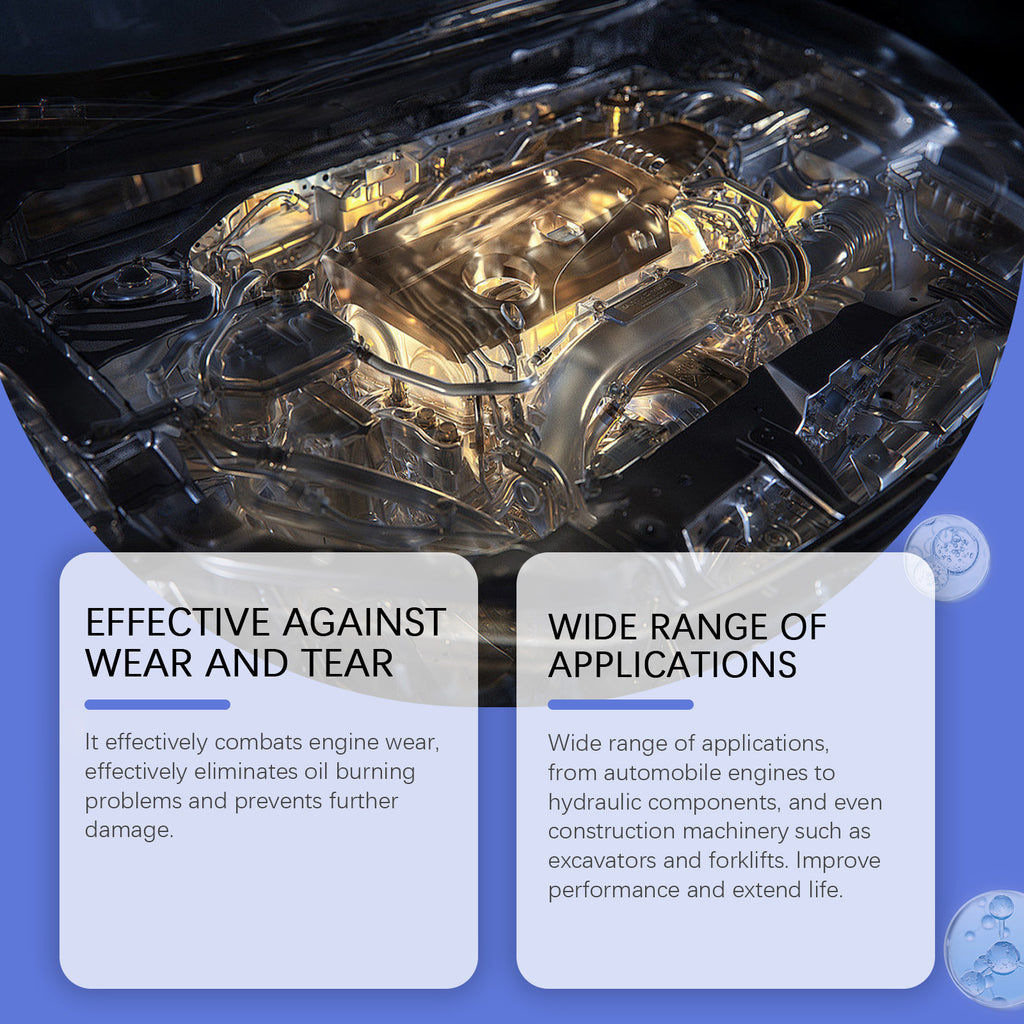 Rayhong Engine Carbon Removal Repair Agent, Engine Anti-Wear Protection Carbon Removal Noise Reduction Oil Additive