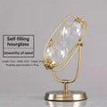 Vintage Metal Hourglass Sand Timer for Desk and Home Decor