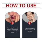 Facial Hair Cleansing Mousse Moisturizes And Moisturizes Men's Facial Hair Care Beard
