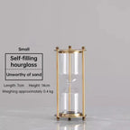 Vintage Metal Hourglass Sand Timer for Desk and Home Decor