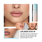 OUHOE Stripping Lip Liner (Light Brown) Enriches Lip Lines, Highlights Lip Color Without Makeup Smudging. Stripping Lip Liner