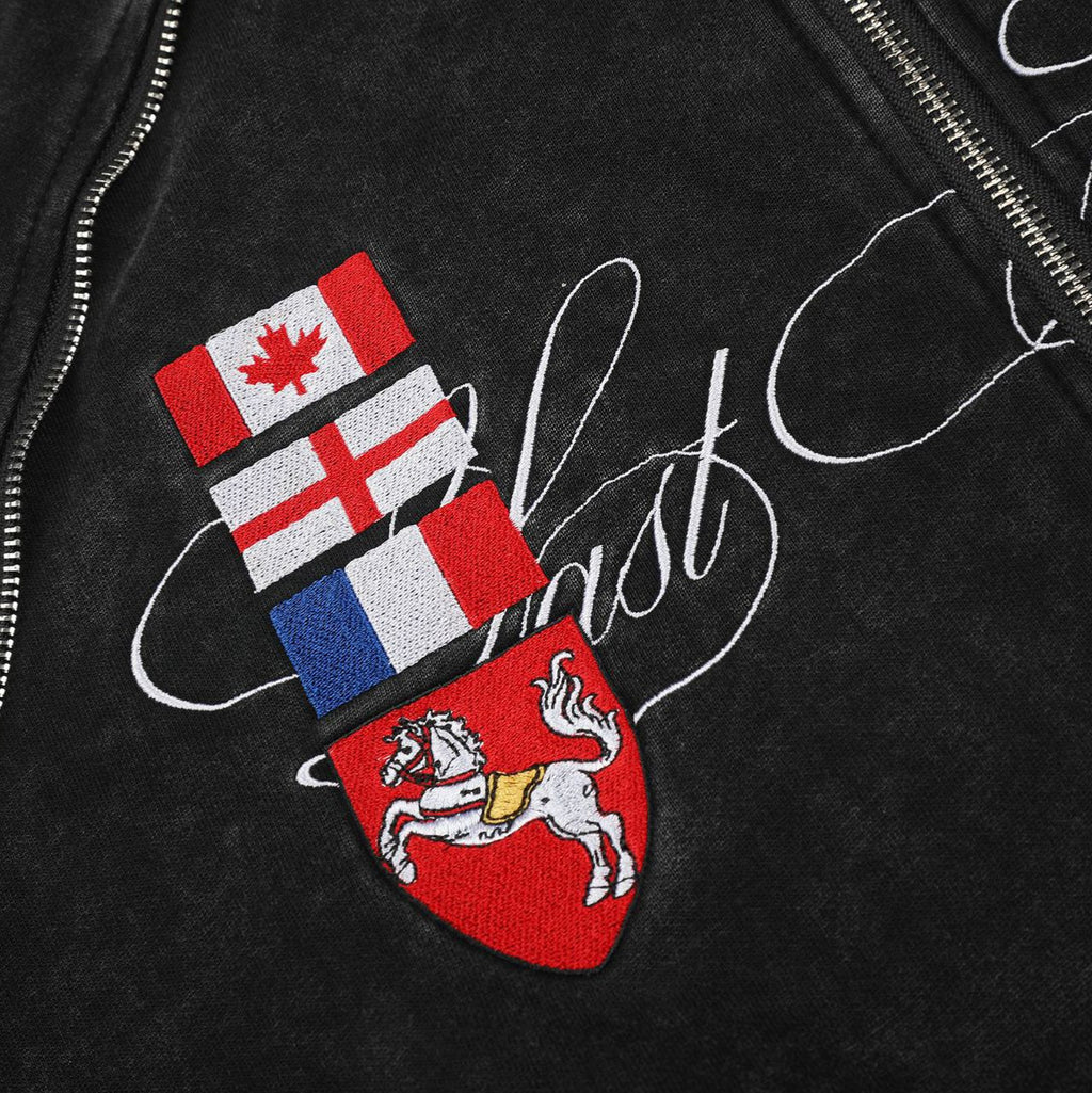 Embroidered badges for vintage hoodies and jackets