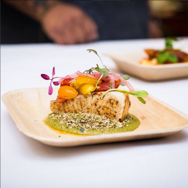 Palm Leaf Square Plates 8" Inch (Set of 100/50/25)