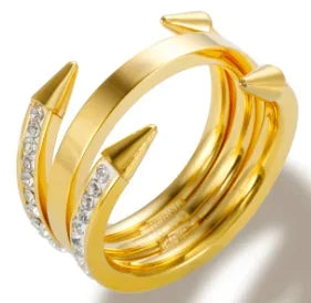 PavéGlow Crystal Zircon Bead Ring
