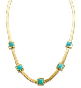 SquareChain Stainless Steel Pendant Necklace