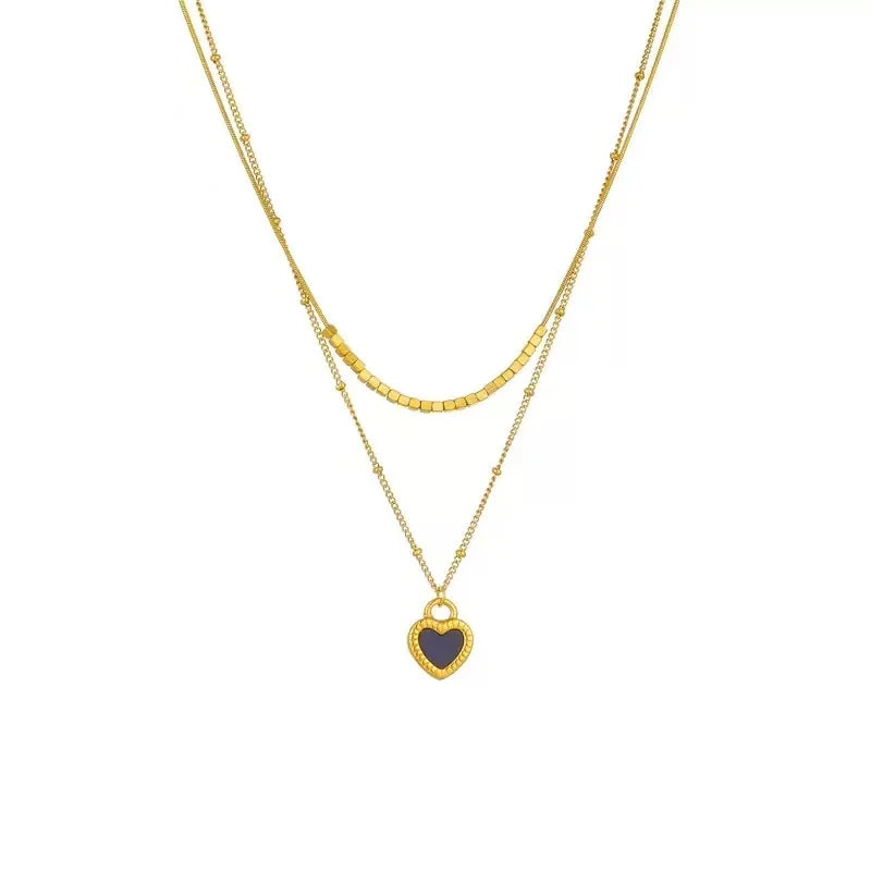 HeartLine Stainless Steel Pendant Necklace
