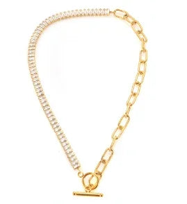 SquareChain Stainless Steel Pendant Necklace