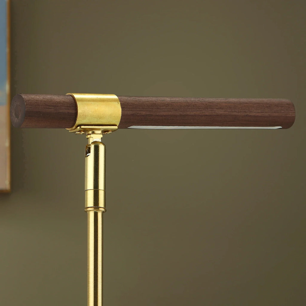 Wooden LED Table Lamp (USB, 180° Adjustable