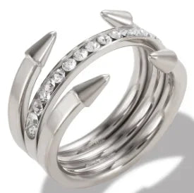 PavéGlow Crystal Zircon Bead Ring