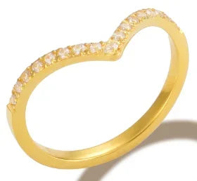 PavéGlow Crystal Zircon Bead Ring