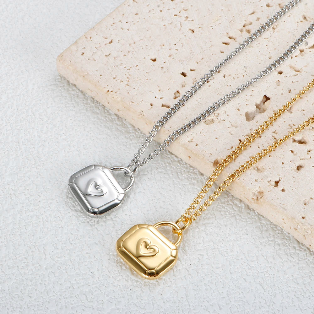 HeartLine Stainless Steel Pendant Necklace