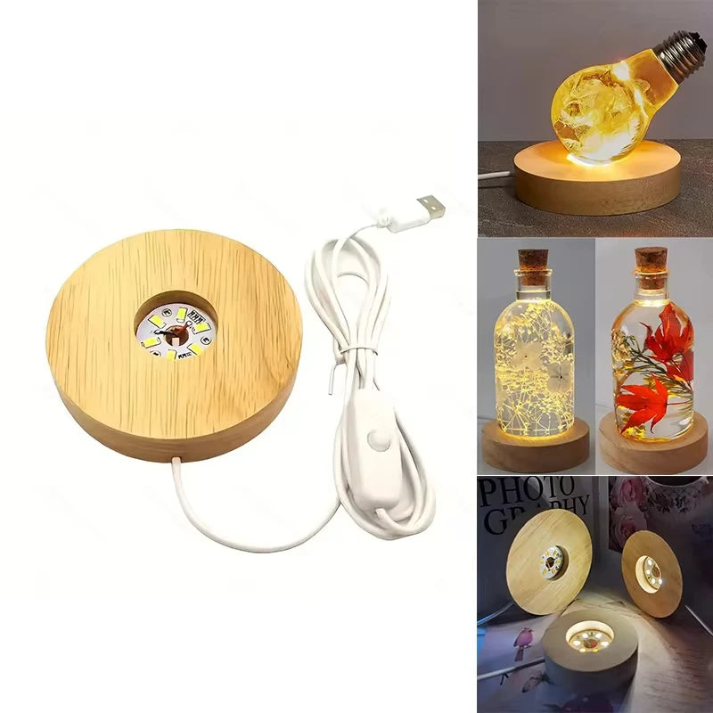 WoodBase LED Display Light