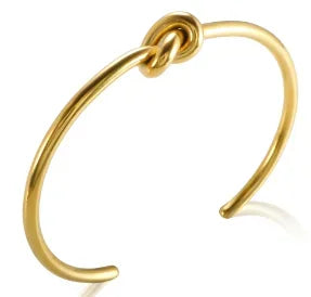 TriGlow Crystal Gold Cuff Bracelet