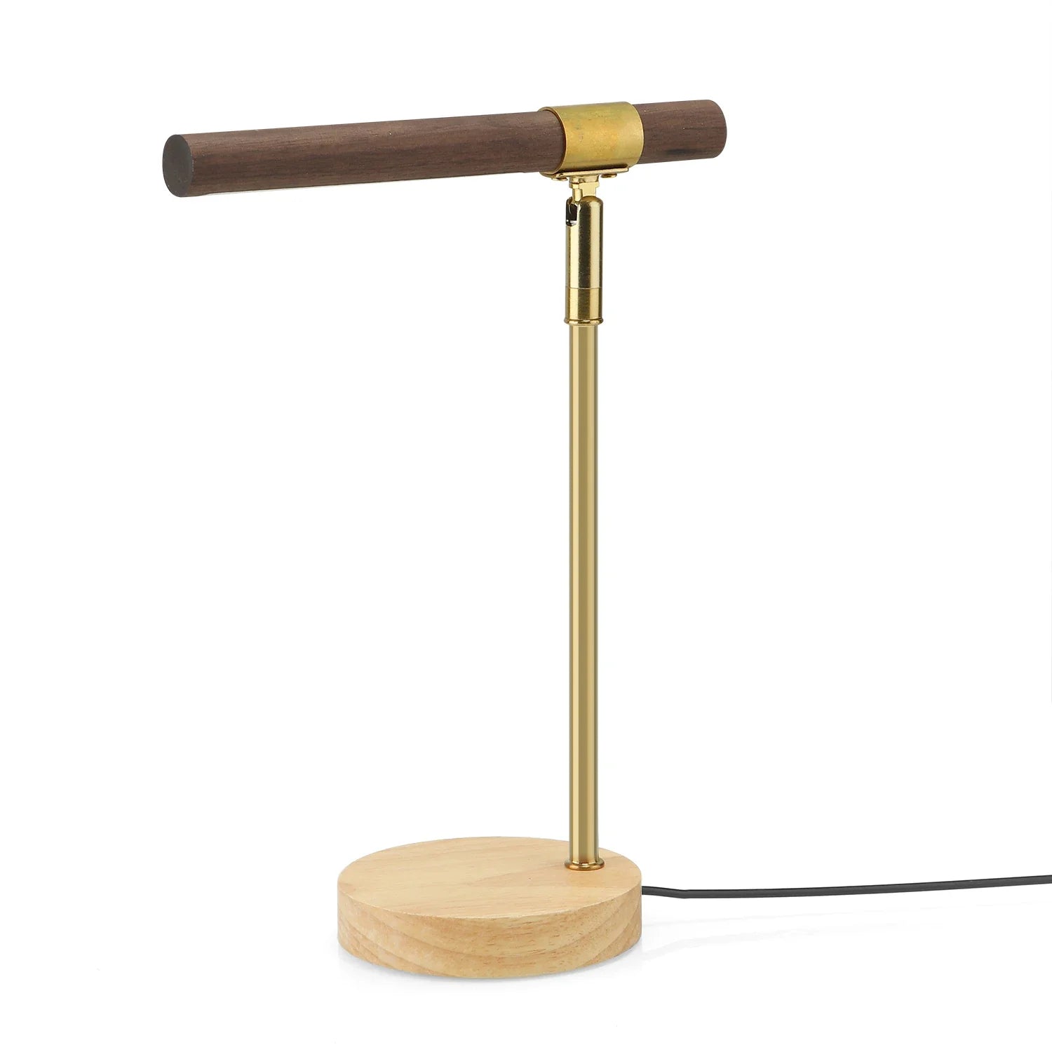 Wooden LED Table Lamp (USB, 180° Adjustable