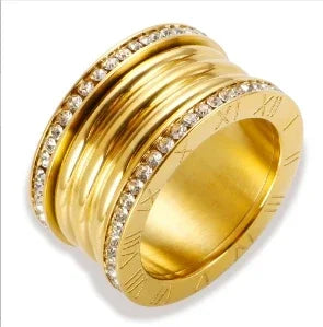 PavéGlow Crystal Zircon Bead Ring