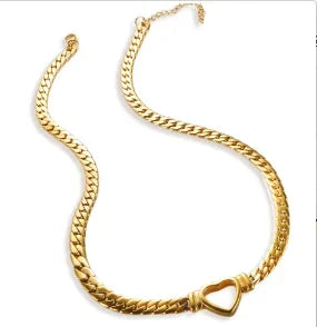 SquareChain Stainless Steel Pendant Necklace