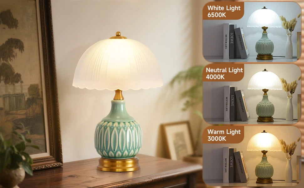 VelvetGold Vintage Table Lamp