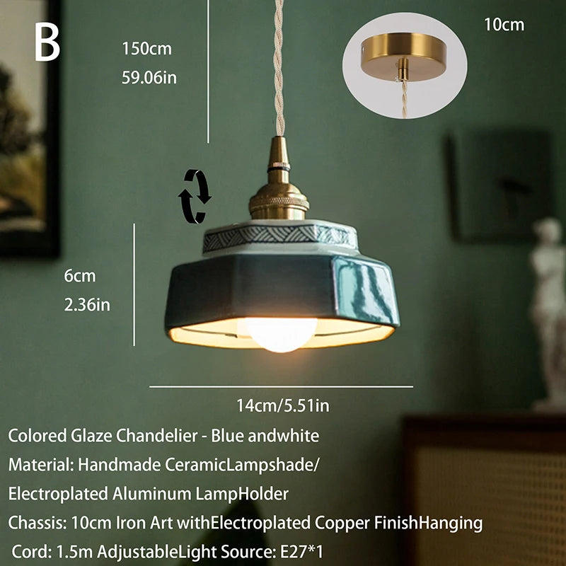 RetroKiln Ceramic Pendant