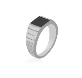 LuxeZircon 18K Gold Stainless Steel Ring