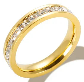 PavéGlow Crystal Zircon Bead Ring