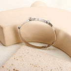 TriGlow Crystal Gold Cuff Bracelet
