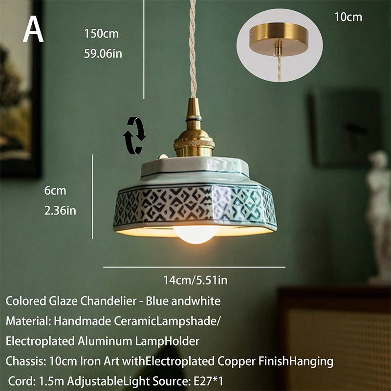 RetroKiln Ceramic Pendant