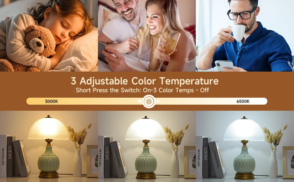 VelvetGold Vintage Table Lamp