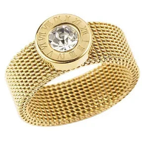 PavéGlow Crystal Zircon Bead Ring
