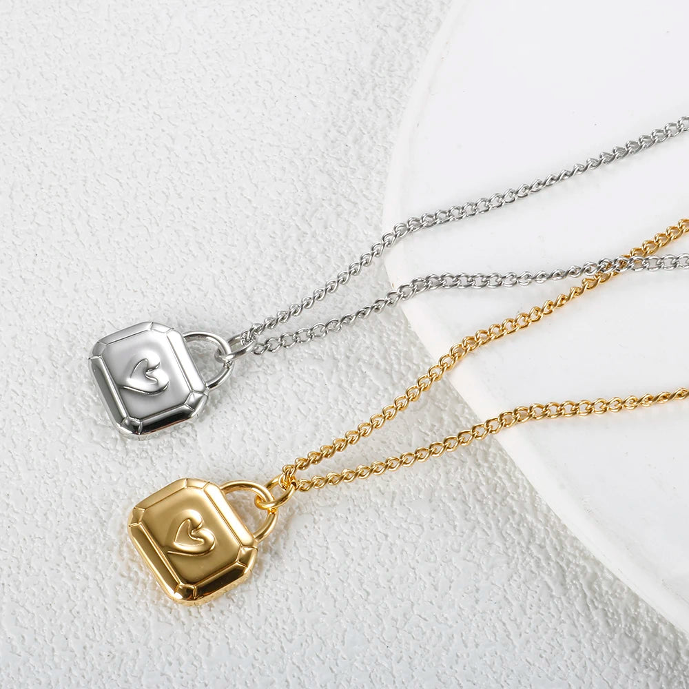 HeartLine Stainless Steel Pendant Necklace