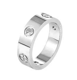 PavéGlow Crystal Zircon Bead Ring