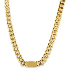 SquareChain Stainless Steel Pendant Necklace